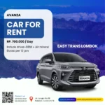 SEWA MOBIL LOMBOK - AVANZA