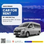 SEWA MOBIL LOMBOK - HIACE PREMIO